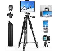 MACTREM Treppiede 165cm/65" Smartphone Fotocamera Nero Telecomando