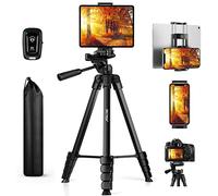 MACTREM Treppiede 172cm/67" Smartphone Fotocamera Cavalletto Telecomando | Per Smartphone Tablet, Fotocamera Reflex, Samsung Huawei, Supporto Telefono, Telecomando, Video, Selfie, Youtube, TikTok