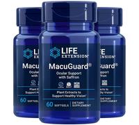 MacuGuard Supporto Oculare Con Zafferano 3X60 Gel Fosfolipidi Life Extension