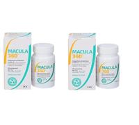 Macula 360, Integratore Alimentare, Kit Convenienza 2 Confezioni da 40 Compresse, Senza Glutine