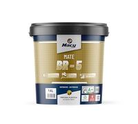 Macy Pittura Plastica Opaca BR-5 Antimuffa per interni ed esterni 4 litri. Colore Bianco