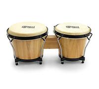 Mad About M-BON-NT Tamburi Bongo in legno da 6" e 7", Bonghi in Rovere per Principianti con Finitura Naturale