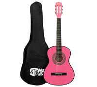 Mad About MA-CG06 - Chitarra classica 1/4, colore: Rosa | Chitarra spagnola colorata con custodia, tracolla, plettro e corde di ricambio