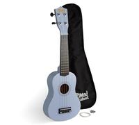 Mad About SU8 Ukulele Soprano - Blu Lavanda con Custodia Gig, Plettri e Corde di Ricambio - Ideale per Scuole e Principianti, Include Corde Nero Carbonio per una migliore accordatura