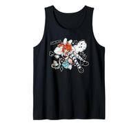 Mad Alice Punk Wonderland Bunny Orecchie Melting Clock Chaos Canotta