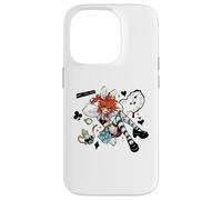 Mad Alice Punk Wonderland Bunny Orecchie Melting Clock Chaos Custodia per iPhone 14 Pro