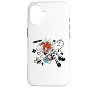 Mad Alice Punk Wonderland Bunny Orecchie Melting Clock Chaos Custodia per iPhone 16