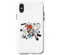 Mad Alice Punk Wonderland Bunny Orecchie Melting Clock Chaos Custodia per iPhone X/XS