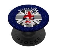 Mad as a Hatter Union Jack British Gnome Londra Grafica PopSockets PopGrip Adesivo