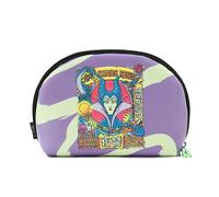 MAD Beauty Disney Villains Maleficent - Trousse per il trucco, stile manga, perfetta per gli elementi essenziali per la cura della pelle, 14 cm, design iconico Malefica con cerniera a nappa, regalo