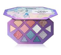MAD BEAUTY Palette di ombretti Disney Frozen, Elsa Icy Touch, 10° anniversario, quattordici tonalità più glitter topper, regali cosmetici