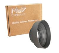 MaD Cameras Paraluce pieghevole in gomma da 58 mm, ideale per fotocamere DSLR Canon, avvitabile, circolare