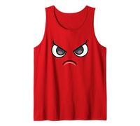 Mad Cranky Face - Funny Cartoon Red Canotta