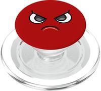 Mad Cranky Face - Funny Cartoon Red PopSockets PopGrip per MagSafe