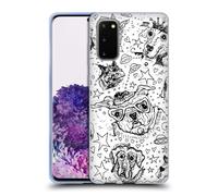 MAD DOG ART GALLERY B&W DOODLE CUSTODIA COVER MORBIDA IN GEL PER SAMSUNG PHONE 1