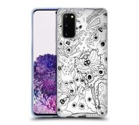 MAD DOG ART GALLERY B&W DOODLE CUSTODIA COVER MORBIDA IN GEL PER SAMSUNG PHONE 1