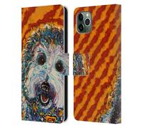 MAD DOG ART GALLERY CANE 5 CUSTODIA COVER PORTAFOGLIO IN PELLE PER APPLE iPHONE