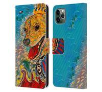 MAD DOG ART GALLERY CANE 5 CUSTODIA COVER PORTAFOGLIO IN PELLE PER APPLE iPHONE