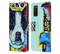 MAD DOG ART GALLERY CANI 2 CUSTODIA COVER A PORTAFOGLIO PER SAMSUNG TELEFONI 1