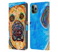 MAD DOG ART GALLERY CANI 2 CUSTODIA COVER PORTAFOGLIO IN PELLE PER APPLE iPHONE