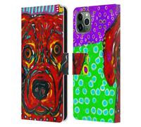 MAD DOG ART GALLERY CANI 2 CUSTODIA COVER PORTAFOGLIO IN PELLE PER APPLE iPHONE
