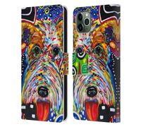 MAD DOG ART GALLERY CANI 2 CUSTODIA COVER PORTAFOGLIO IN PELLE PER APPLE iPHONE
