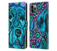 MAD DOG ART GALLERY CANI CUSTODIA COVER A PORTAFOGLIO PER APPLE iPHONE TELEFONI