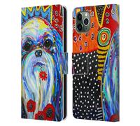 MAD DOG ART GALLERY CANI CUSTODIA COVER A PORTAFOGLIO PER APPLE iPHONE TELEFONI