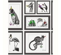 Mad Dogs Carta Da Parati Animali Incorniciati (97921) Holden Decor Nuovo