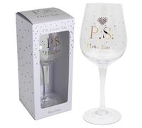 Mad Dots Vino Vetro Con Diamante Cuore - Ps i Love You