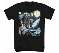 Mad Engine Boba Fett Starry Night Men's Adult Graphic Tee T-Shirt Tees Summer BD Adults Casual Tee Shirt Fitn T-Shirts