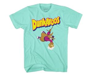 Mad Engine Dunkaroos Dipping Snack Shirt - Deliciously Dunkable Cookies and Frosting Dunkin' Daredevil Graphic T-Shirt, Celadon, Medium