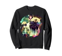 Mad Frenchie Dog Scienziato Miscelazione Chimica Chimica Felpa