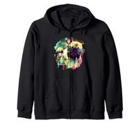 Mad Frenchie Dog Scienziato Miscelazione Chimica Chimica Felpa con Cappuccio