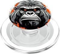 Mad gorilla Scimmia faccia con uno sguardo serio PopSockets PopGrip per MagSafe