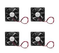MAD HORNETS Ventola di raffreddamento DC brushless per PC, 12 V, 8025s, 80 x 80 x 25 mm, 0,2 A, 2 pin, 4 pezzi