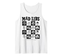 Mad Libs Black And White Character Grid Art Canotta