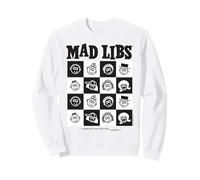 Mad Libs Black And White Character Grid Art Felpa