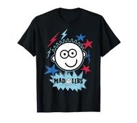 Mad Libs Face with Stars And Lightning Bolt Maglietta