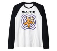Mad Libs Falling Character with Spiral Vortex Maglia con Maniche Raglan