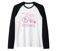 Mad Libs Upside Down Love Valentine Maglia con Maniche Raglan