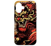 Mad Lion Dance cinese Foo Dog Custodia per iPhone 16