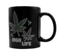 Mad Monkey Tazza da caffè High Life Weed, con effetto termico