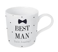 Mad Pois Matrimonio Tazza Con Scritta & Nero Cravatta - Best Man