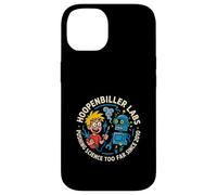 Mad Science Lab Robot Divertente Cartone Animato Grafica Custodia per iPhone 14