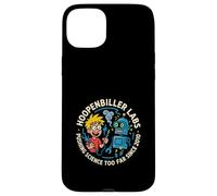Mad Science Lab Robot Divertente Cartone Animato Grafica Custodia per iPhone 15 Plus
