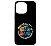Mad Science Lab Robot Divertente Cartone Animato Grafica Custodia per iPhone 15 Pro Max