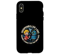 Mad Science Lab Robot Divertente Cartone Animato Grafica Custodia per iPhone X/XS