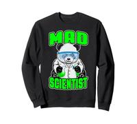 Mad Scientist Panda Bear, Divertente Animale, fanatico della Scienza STEM Felpa