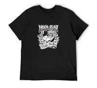 Mad sin Punk Rock Metal Men's T-Shirt Unisex Black Cotton Hip Hop Print Tee Shirts S